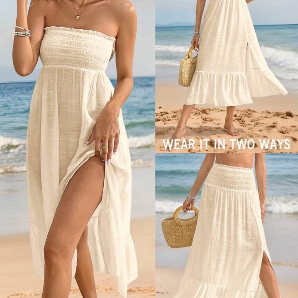 Versatile cover up or skirt! Beachwear